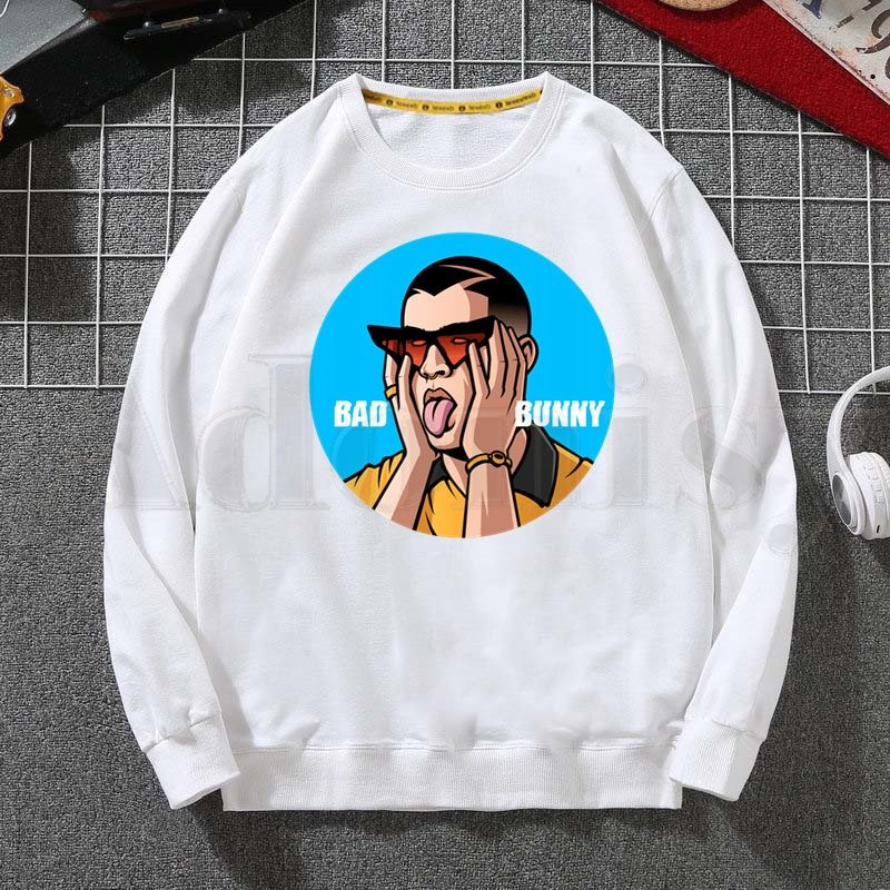 Bad Bunny Face Hoodie