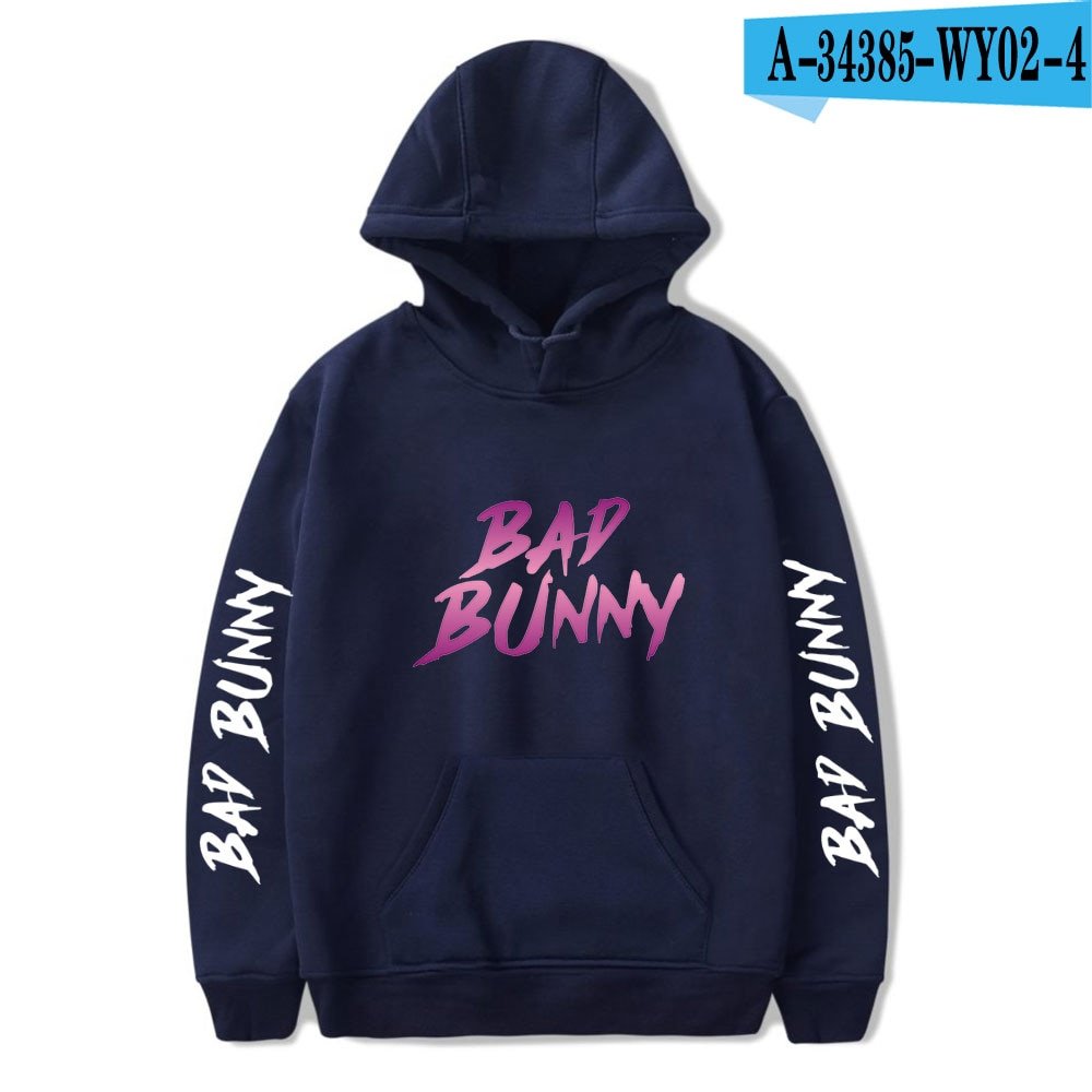 Fashion Design Bad Bunny Hoodies Sweatshirts Men/Women Casual Hip Hop Hoodie 2020 Popular Harajuku Pullover Hooded Clothing